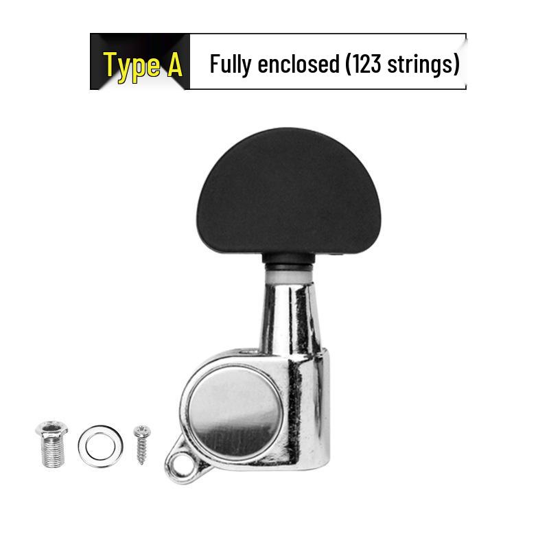 Wooden Folk Guitar Tuning Knobs: Fully Enclosed & Semi-Enclosed Adjusters