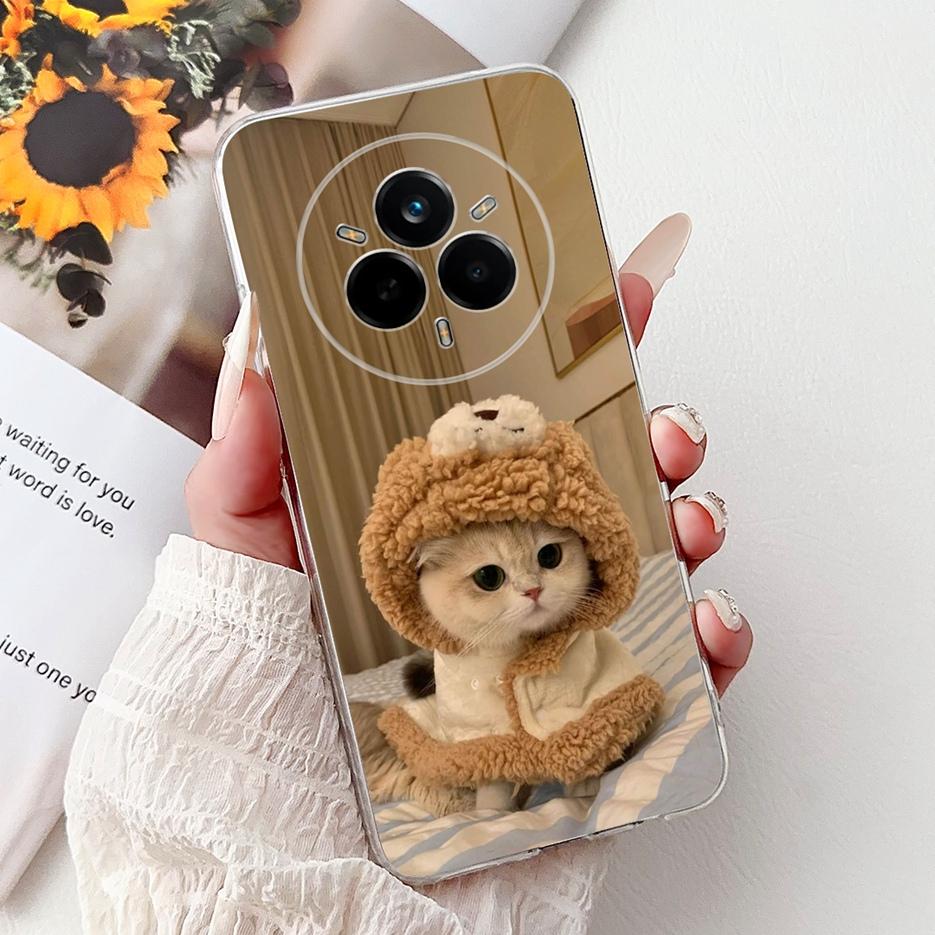 For Realme 14 Pro Plus Case RMX5051 Beautiful Flowers Painted Cover Soft Silicone Case For Realme 14 Pro Realme14 Pro+ 5G Fundas