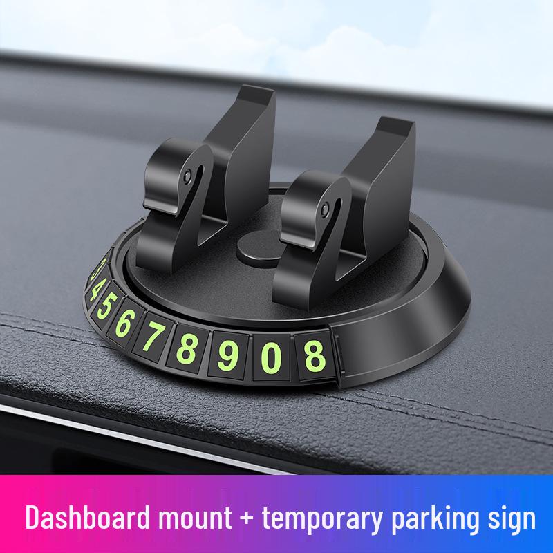 3-in-1 Dashboard Rotating Phone Holder with Parking Sign & Aromatherapy