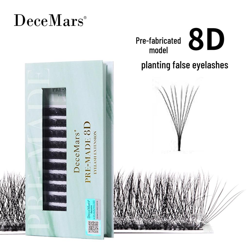 DeceMars 8D Pre-made Grafting Eyelashes for Technicians - Dense, Natural, Beautiful Lash Extensions with Non-Scattered Roots.