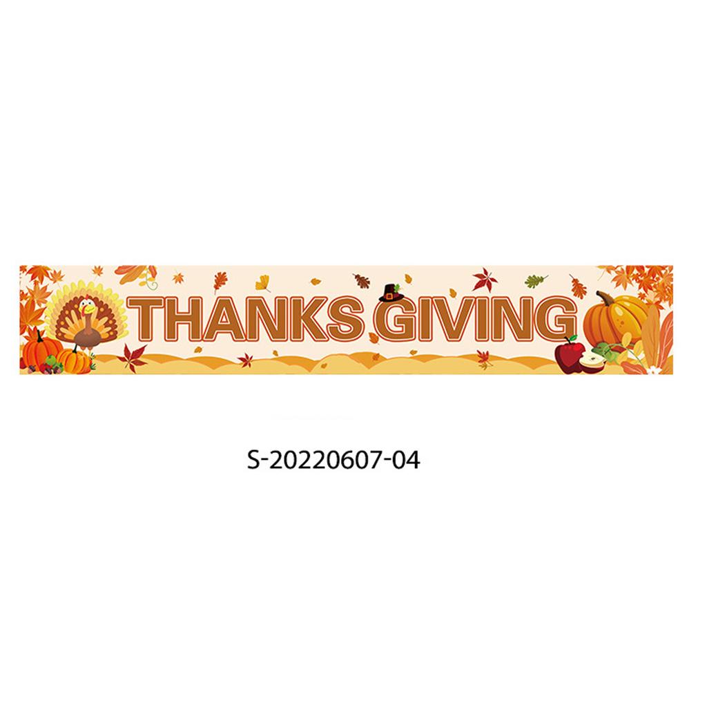 Autumn Outdoor Courtyard Decoration Flags Thanksgiving Party Party Atmosphere Layout Poster Customization