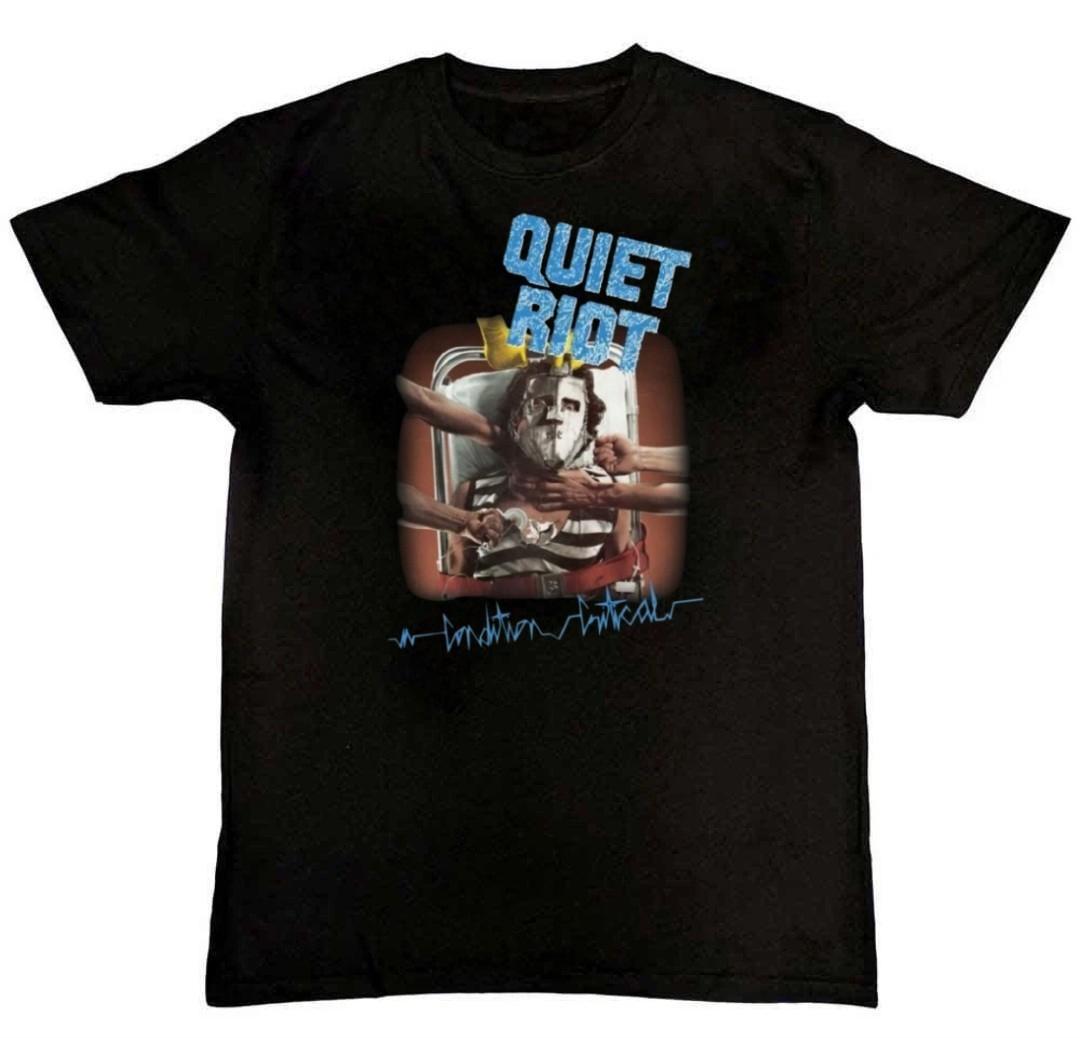 New QUIET RIOT CONDITION CRITICAL Graphic Mens T-Shirt S