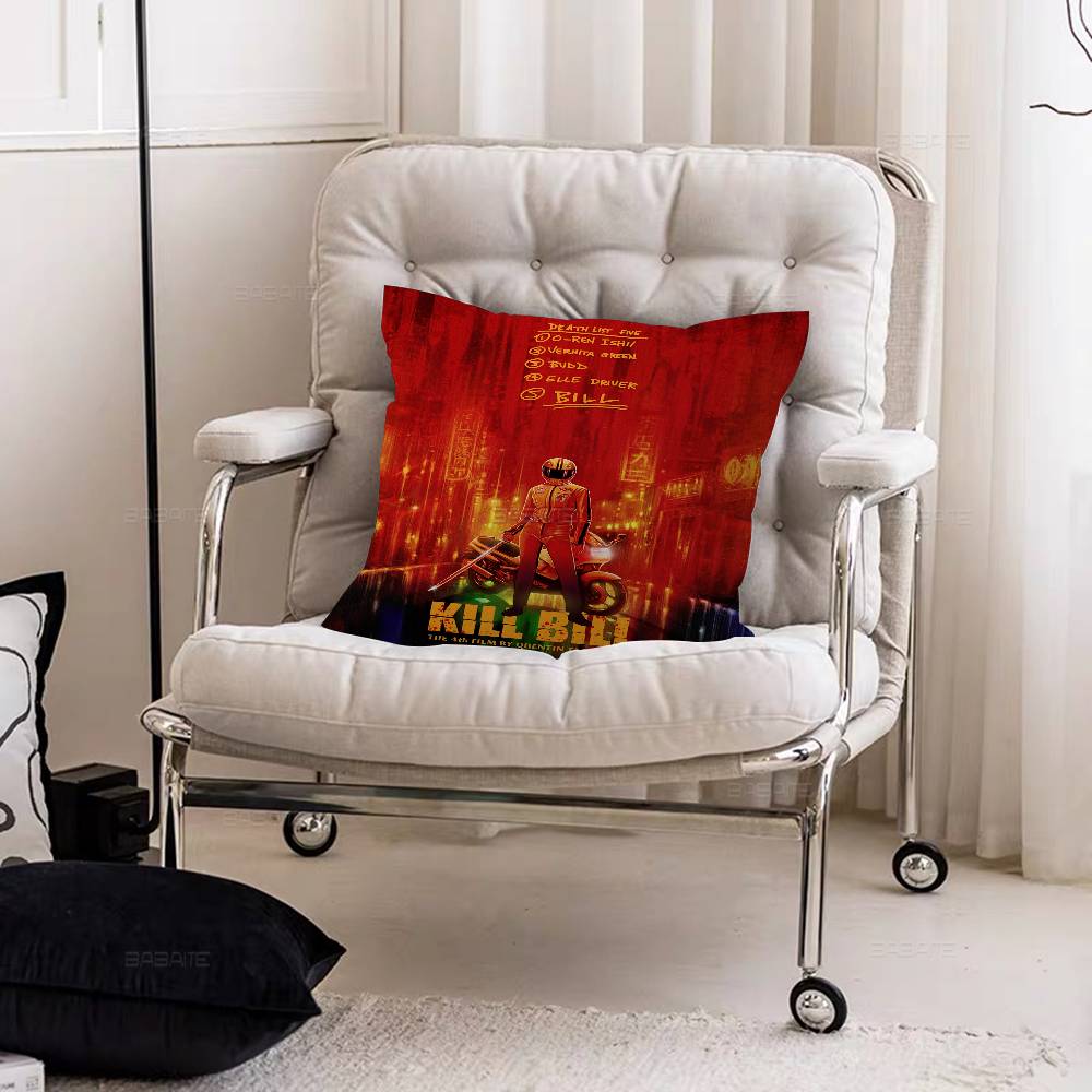 Classic Fiction Movie Kill Bill Cushion Cover Polyester Sofa Cushions Decorative Throw Pillows Home Decoration Pillowcover