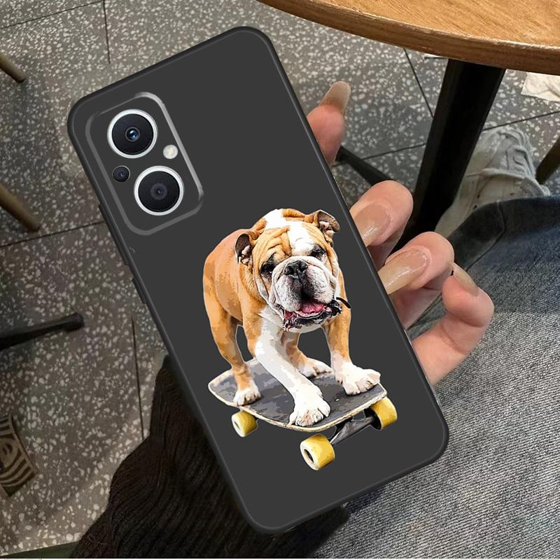 British Bulldog For OPPO Reno 10 11 12 13 14 Pro 7 8 Lite 8T 11F 12F 13F 14F OPPO Find X8 X9 X5 X6 Pro Case