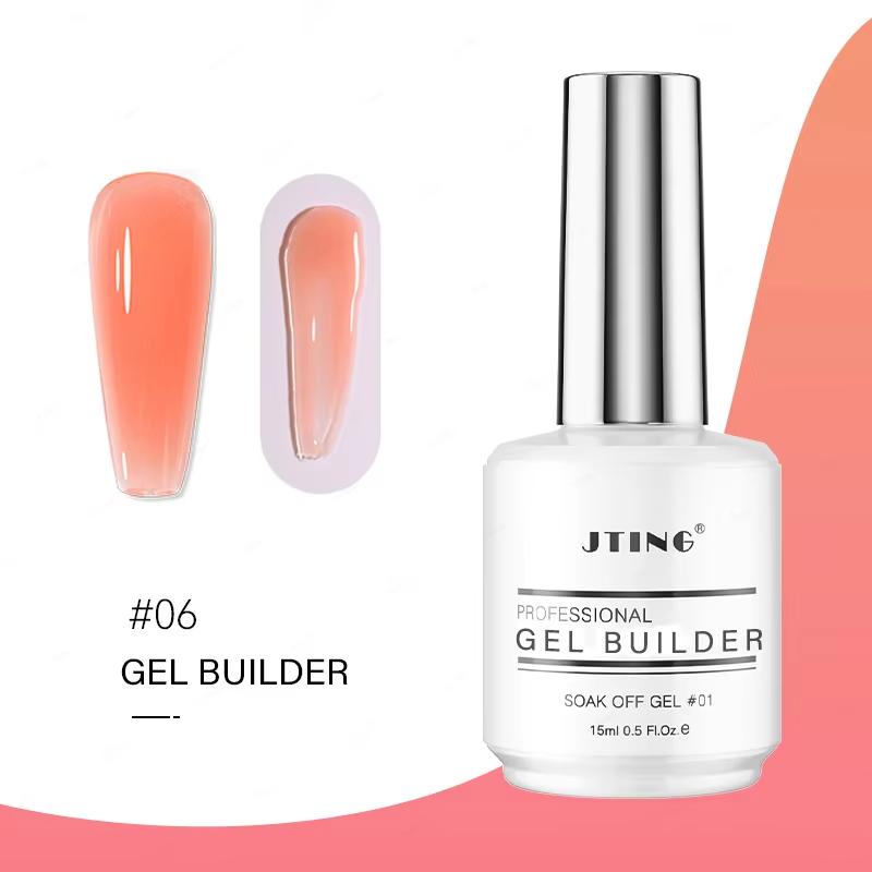 

JTING Высококачественный 6-цветный гель для наращивания ногтей Biab Builder Gel Soak Off Nail Extension Builder Gel для наращивания ногтей Частный бренд Поставщик индивидуальных ногтей