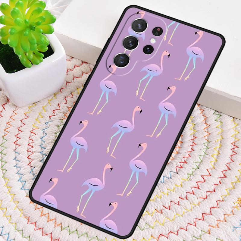 Flamingo Soft Phone Case for Samsung Galaxy Note 10 Pro S26 Ultra S23 S24 FE S25 S21 S22 PLUS Shockproof Cove