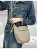 Genuine Leather Pumpkin Bucket Bag - 2025 A/W Collection, Women's Versatile Casual Fashion Shoulder/Crossbody, Large Capacity