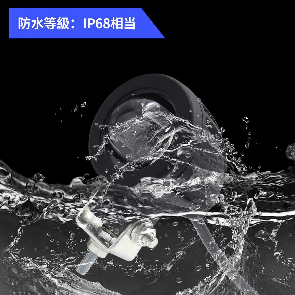 Aoling Motorcycle Fog Lights LED Work Lights 12V 24V Waterproof Narrow Angle Small LED Work Light Car LED Fog Lights Work Lights Yellow White Steady