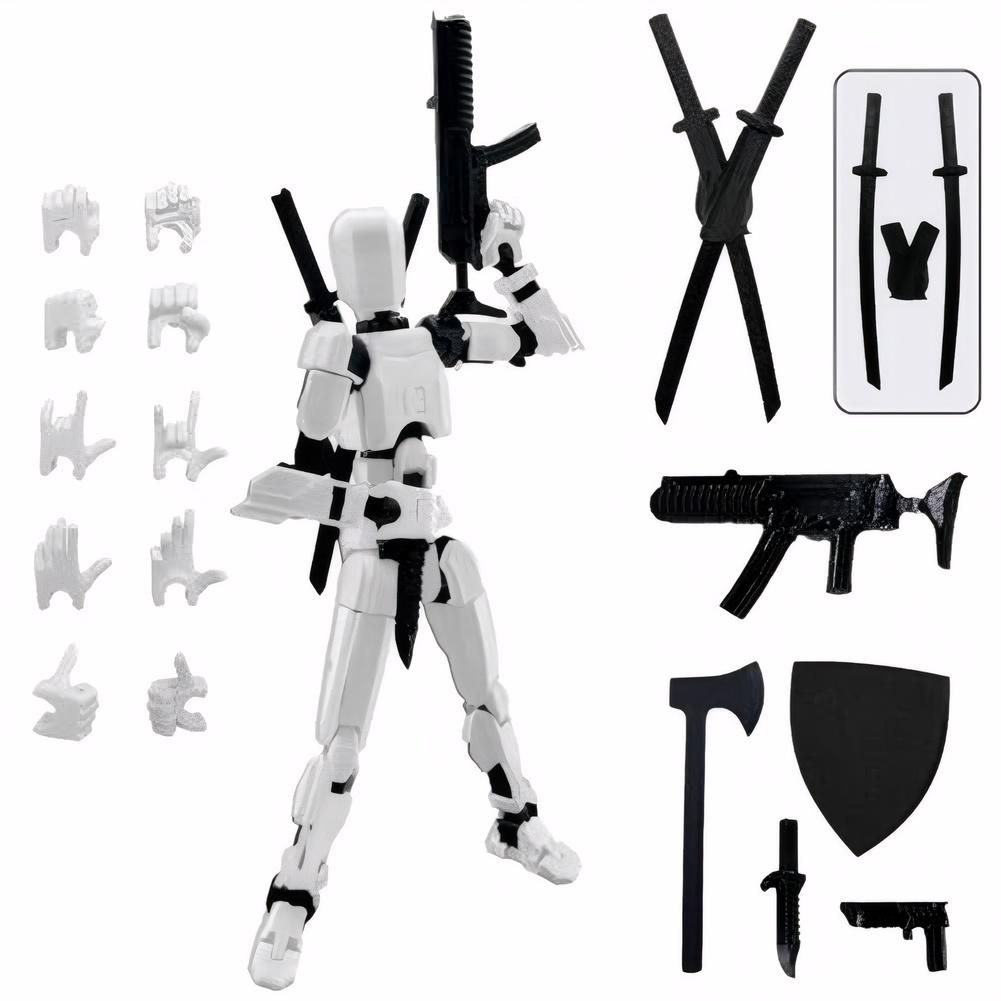 Dummy 13 Action Figure Titan Multi-Articular Robot Toys 3D Printer Movable Anime Figure Stress Relief Decompression Toy For Boy