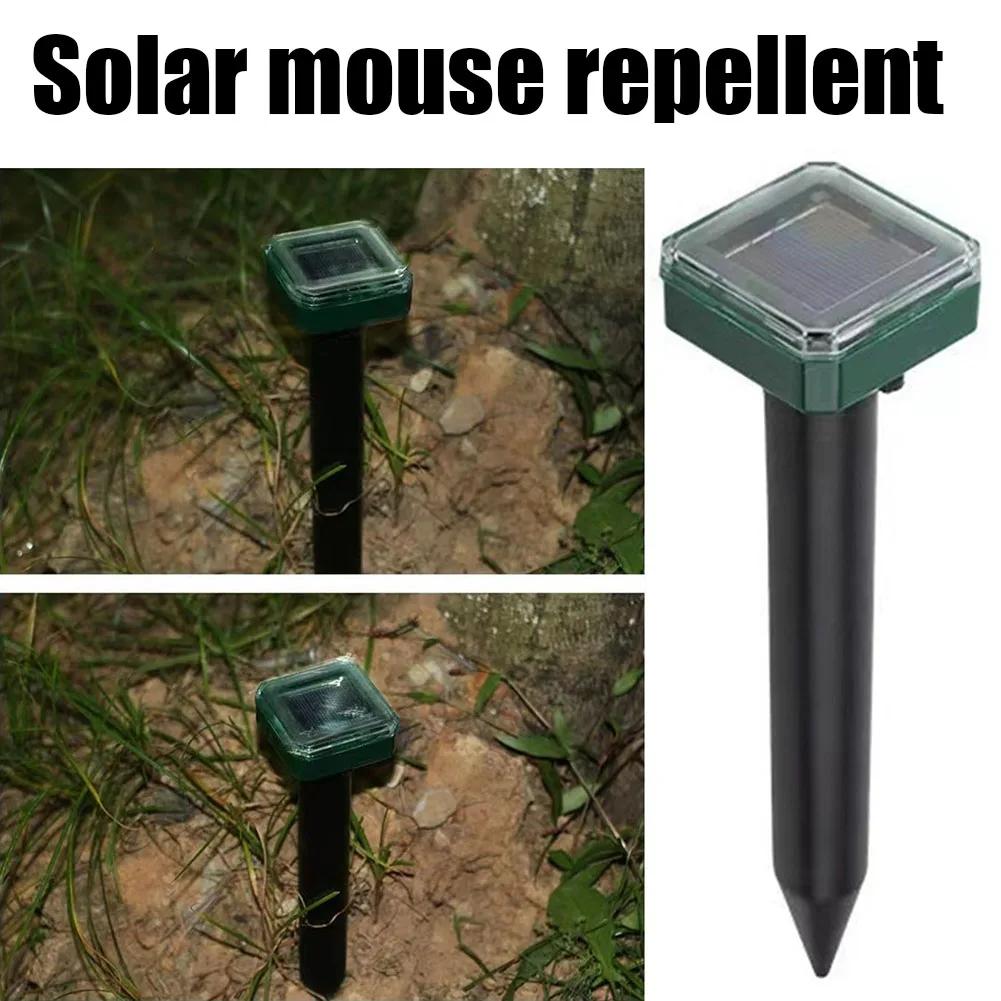 4-20Pcs Solar Animal Repellant Waterproof Ultrasonic Mouse Rat Repellant Anti-Corrosion Repellent Device For Snake Mouse Mole