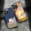 Custodia per Telefono BuBu DuDu Carina Per Iphone 16 15 Plus 13 12 Mini 17Air 16E 11 14 Pro 17 Pro Max Cover Guscio Coque Morbida Trasparente Capa Carina
