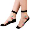 Socks Transparent Comfortable Cotton Comfortable Women Short Socks for Daily Life