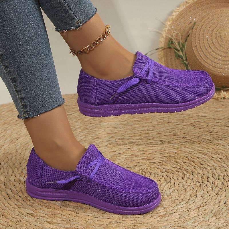 Women's Flat Slip-On Casual Shoes, Versatile Comfort Footwear, Available In Large Sizes.