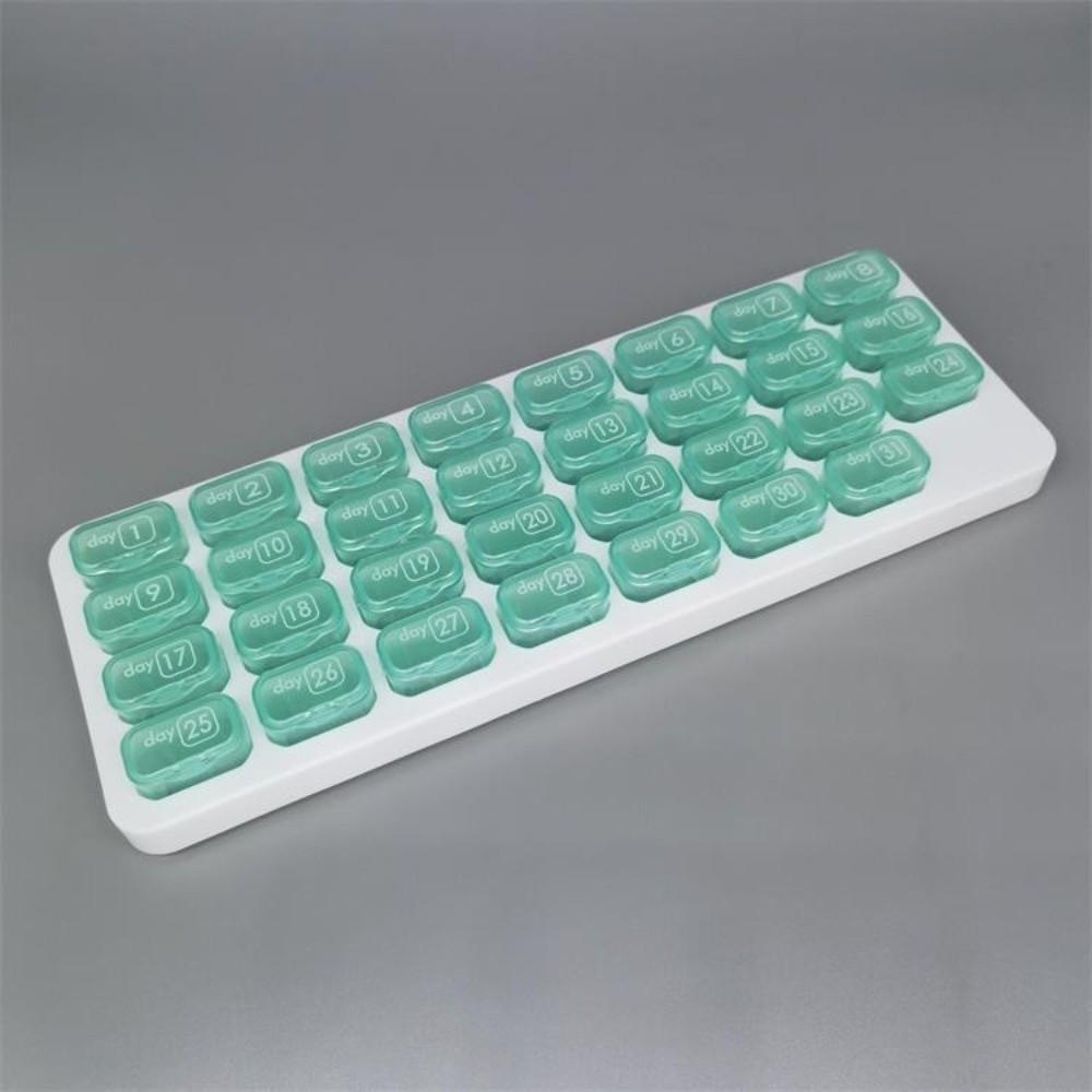21/28/31 Grids Medicine Box Portable Large Capacity Medicine Storage Box Transparent Detachable Pill Box Daily Medicine