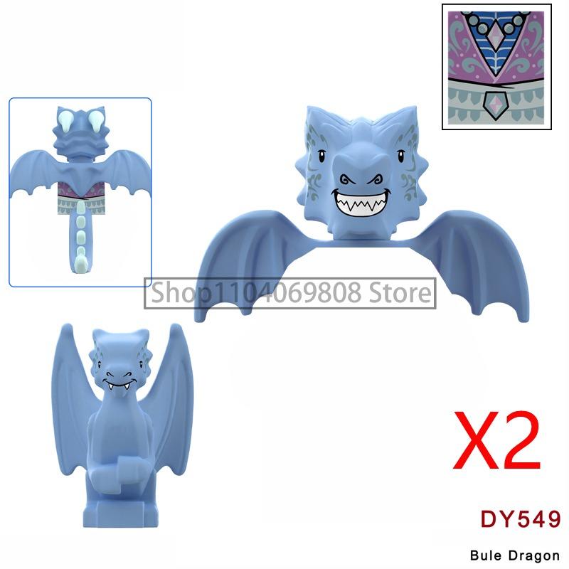 MOC Medieval Military Figures Building Blocks Castle Militia Soldier Dragon Gothic Knight Helmets Swords Shield Bricks Toys N06