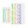 13-Piece Acrylic Spiral Rod & Dotting Tool Set for Nail Art and Mandala Designs