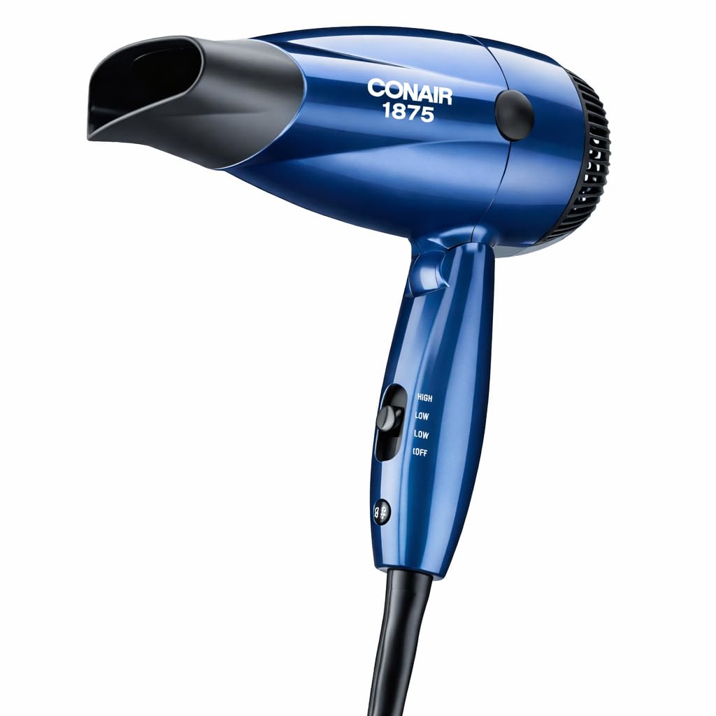 

Shine Dual Voltage 1875 Watt Compact Folding Hair Dryer United States