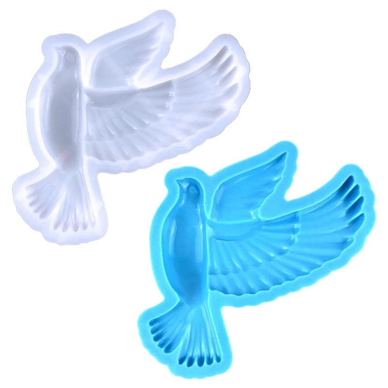 Pigeon Keychain Silicone Mold Keychain Charms Resin Mold Animal Epoxy Resin Casting Mold for DIY Crafts Car Home Decor