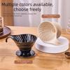 Conical Shape Ceramic Coffee Filter Cup V Shape Design Espresso Coffee Dripper  Coffee Making