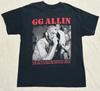 T-shirt de groupe Gg Allin Design Rare Manches Courtes Unisexe S5XL WA2151 T-shirt Unisexe