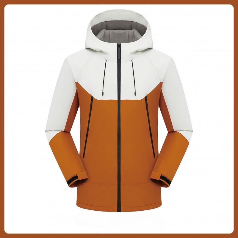 Sports Outdoor Jacket Men's Thickened Hooded Velvet Jacket Couple Jacket Sports Casual