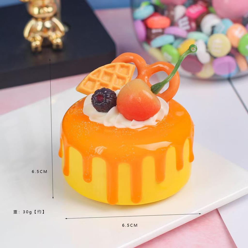 1PC Artificial Fruit Cake Cookies Fake Food Decoration Photography Pro Food Simulation Cake Model Tea Table Decoration