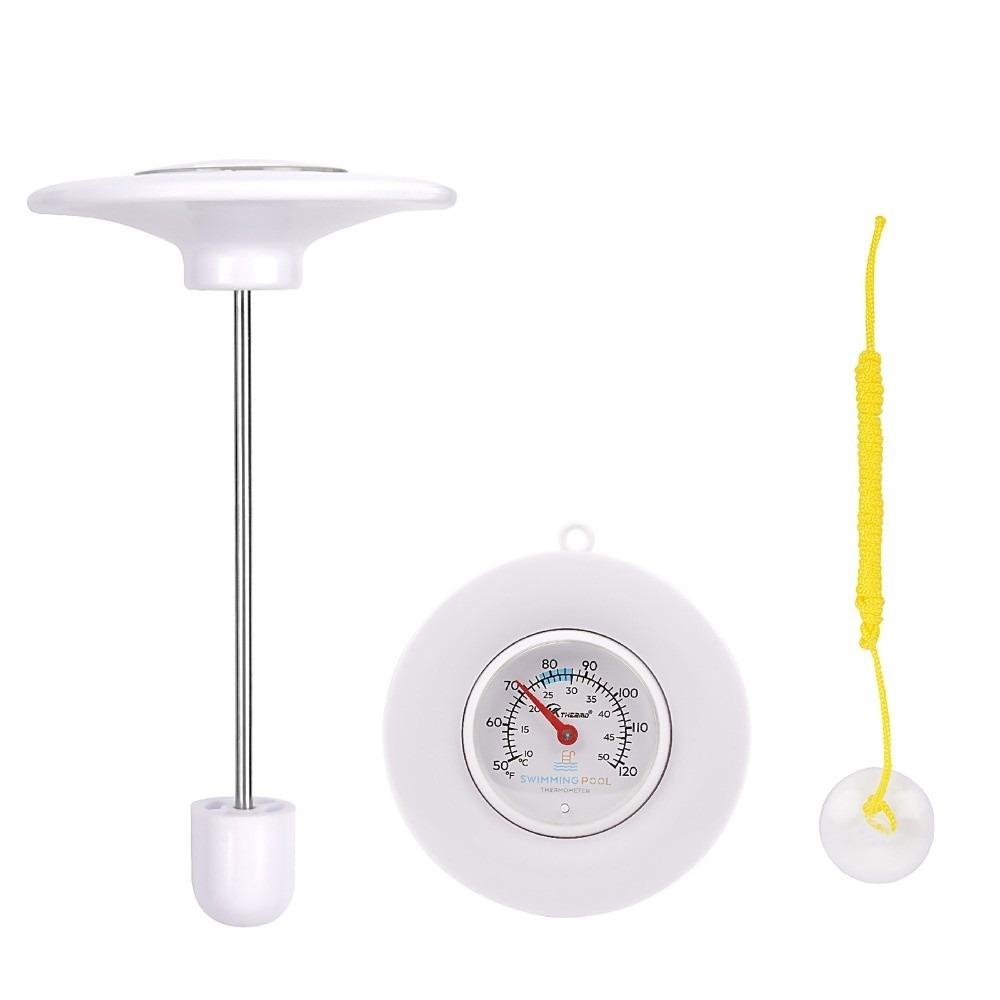 Wireless Water Thermometer Waterproof Swimming Pool Thermometer Floating Pool Thermometer  Spa White A style