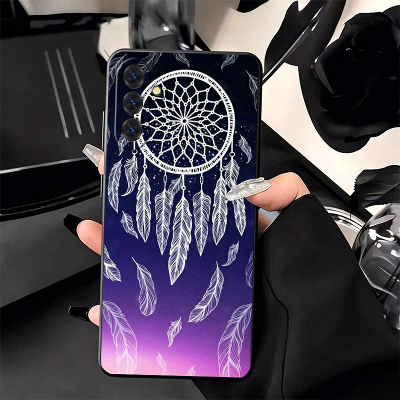Soft Phone Case For Samsung A17 A37 A57 A16 A36 A56 A15 A35 A55 Mandala Dreamcatcher A14 A34 A54 A13 A33 A53 A27 A26 A25 A24 A23