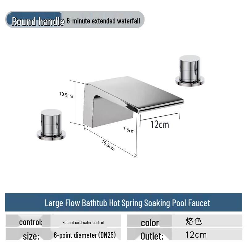 TLXT Concealed High-Flow Bathtub Valve