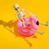 40CM Halloween Posable Skeleton Decoration Human Bones with Movable Joints for Haunted House Party Outdoor Yard Props