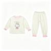 Girls' Thin Long-Sleeve Pajamas - Cute Princess Style, Spring/Autumn Homewear Set