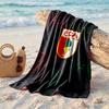 FC Augsburg FC Print Mikrofaser Strandtuch Schnelltrocknend Saugfähig Großes Handtuch für Strand Schwimmen Reisen