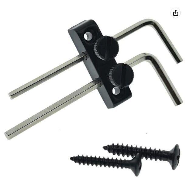 Double-Rocker Chrome, Gold & Black Plated Wrench Holder with 2 Wrenches & Screws