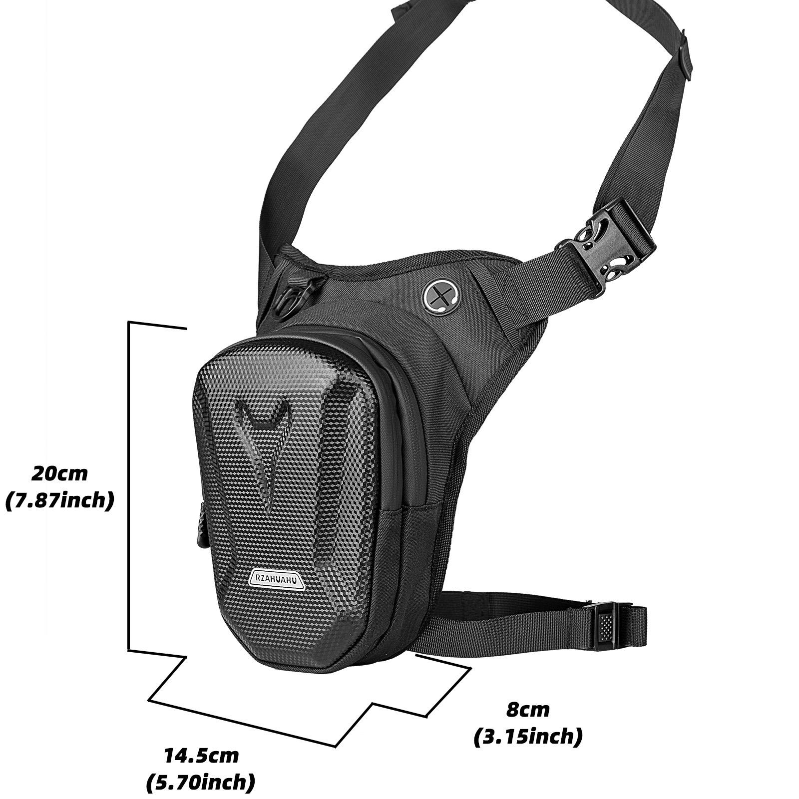 EVA Hard Shell Мотоциклетная боковая сумка для ног Водонепроницаемая уличная повседневная — фото 4