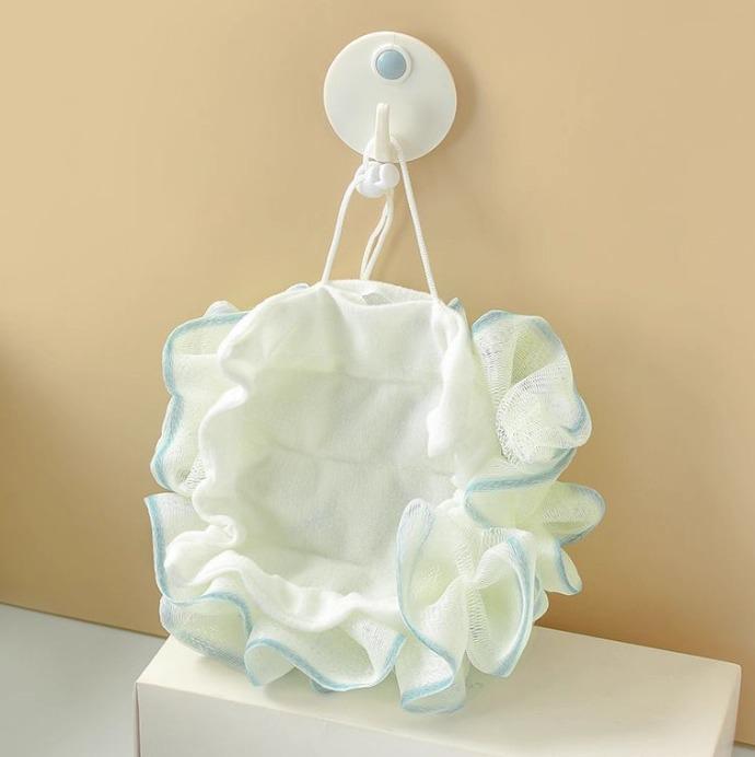 Exfoliating Scented Bath Ball: Rich Lather, Soap Holder, Two-in-One