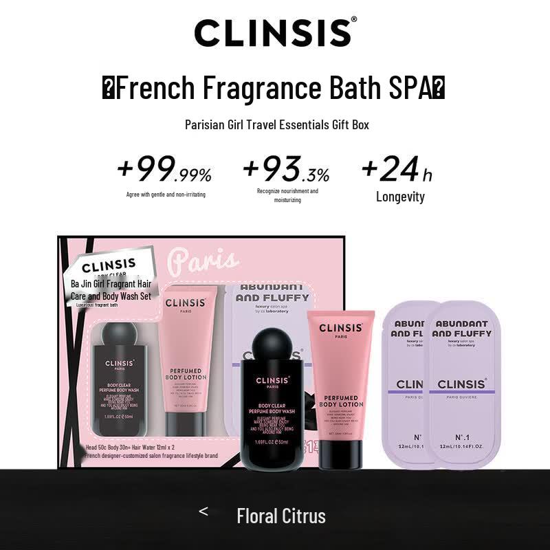CLINSIS Paris Girl Scented Bath & Body Travel Set