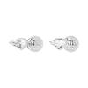 Swarovski Lucent Spherical Pavé Crystal Rhodium Plated Stud Earrings Women's Silver/White 5686483
