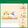White Cultural Duck Plush Keychain 12cm Soft Pp Cotton Filled Duckie Doll