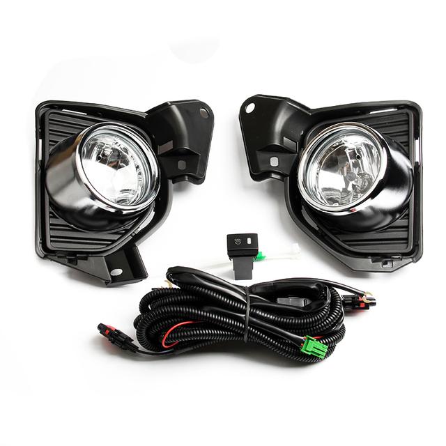 Led DRL Daytime Running Lights Fog Lamp Assembly For TOYOTA HIACE COMMUTER 2014 2015 2016 Daylights Wires Switch Turn Signal
