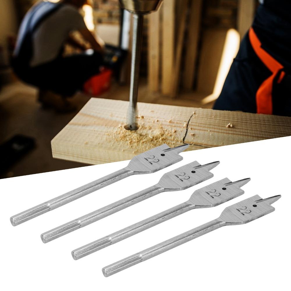 4pcs High Carbon Steel Spade Drill Bit Set Cutting Thorn Wood Drill Bit Set  Drilling