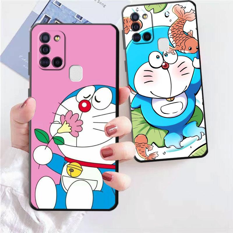 Funny Cartoon Doraemon Phone Case for Vivo Y20 S1 Y70 Y19 Y11 Y72 5G Y81 Y15 V20 Y53 V17 Y31 Y17 V21 Y90 TPU Soft Cover Capa