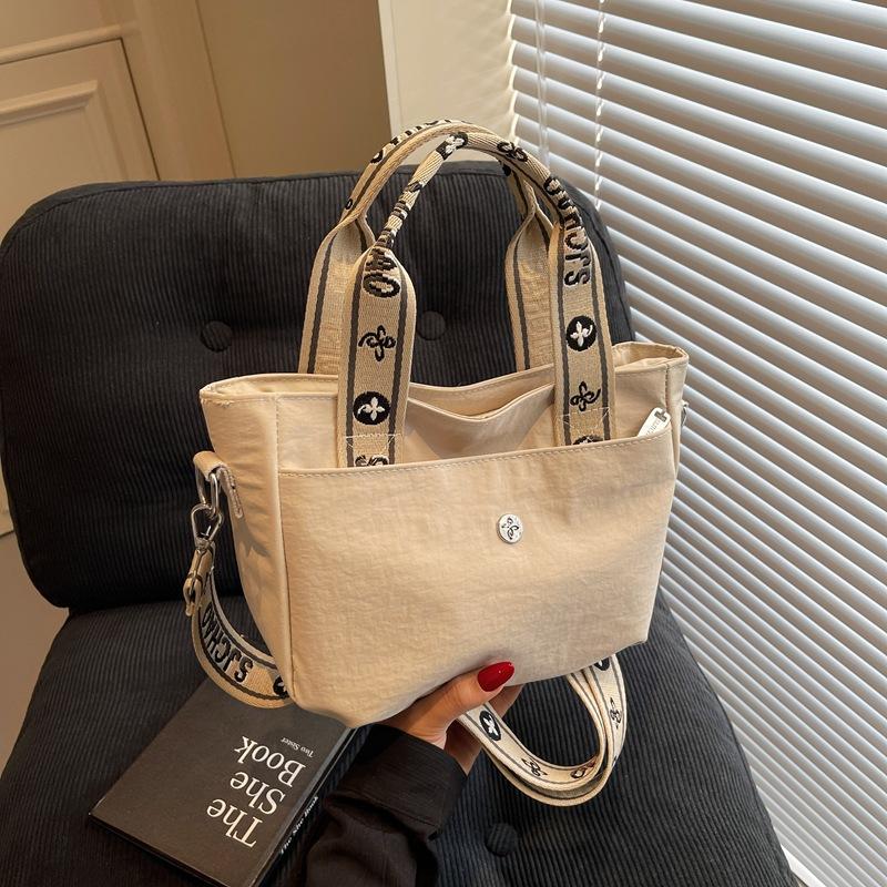 Large-capacity bag women's summer new versatile broadband messenger bag casual high-end portable tote bag