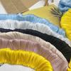 Glitter Ribbon Fabric 5cm*1Yard Ruffle Trim Decoration Lace Fabric  Dolls Clothes