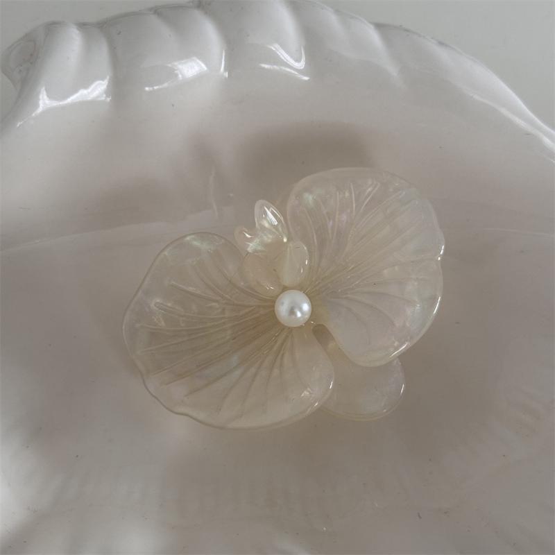 Korean Style Moth Orchid Acetate Hair Clips Sweet Flower Series Hairpin Ins Side Clip For Women Girls Hair Accessories