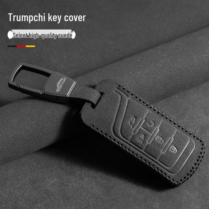 Skórzany Etui na Klucze z Metalową Klamrą dla Trumpchi GS4, GS3, M6, M8, GS8, GS7
