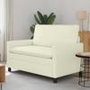 Cream Sofa 126 X 81 X 87.5 Cm Fabric