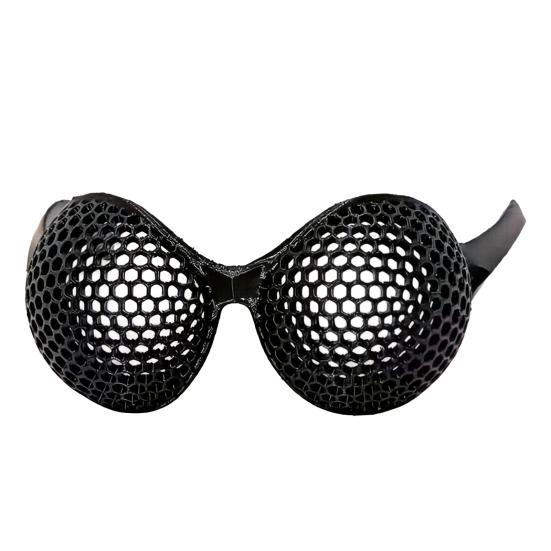 Nostalgie 3D Printed Insect Compound Eye Glasses, Adjustment Help Training Focus Fun Eyeglasses for Teens Adults Halloween Party Cosplay Novelty