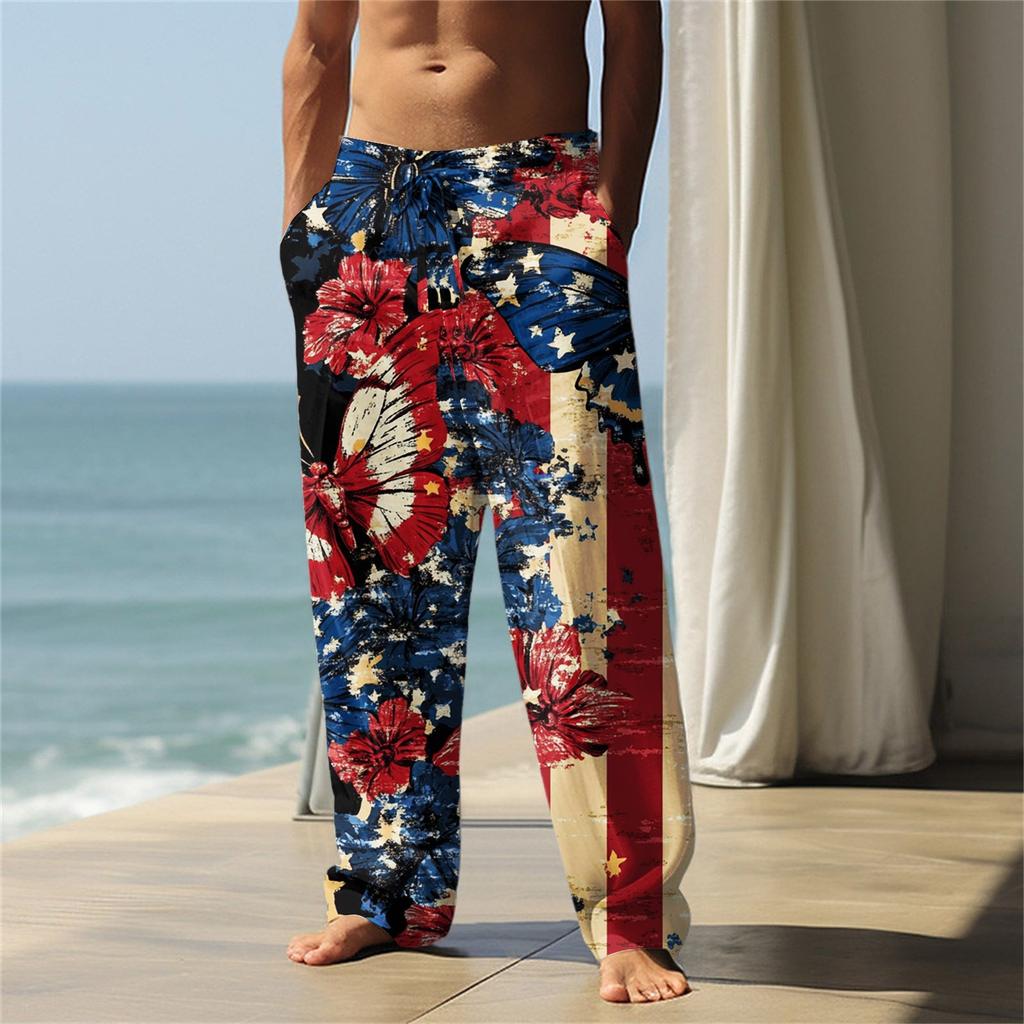 Independence Day Men's Printed Casual Pants