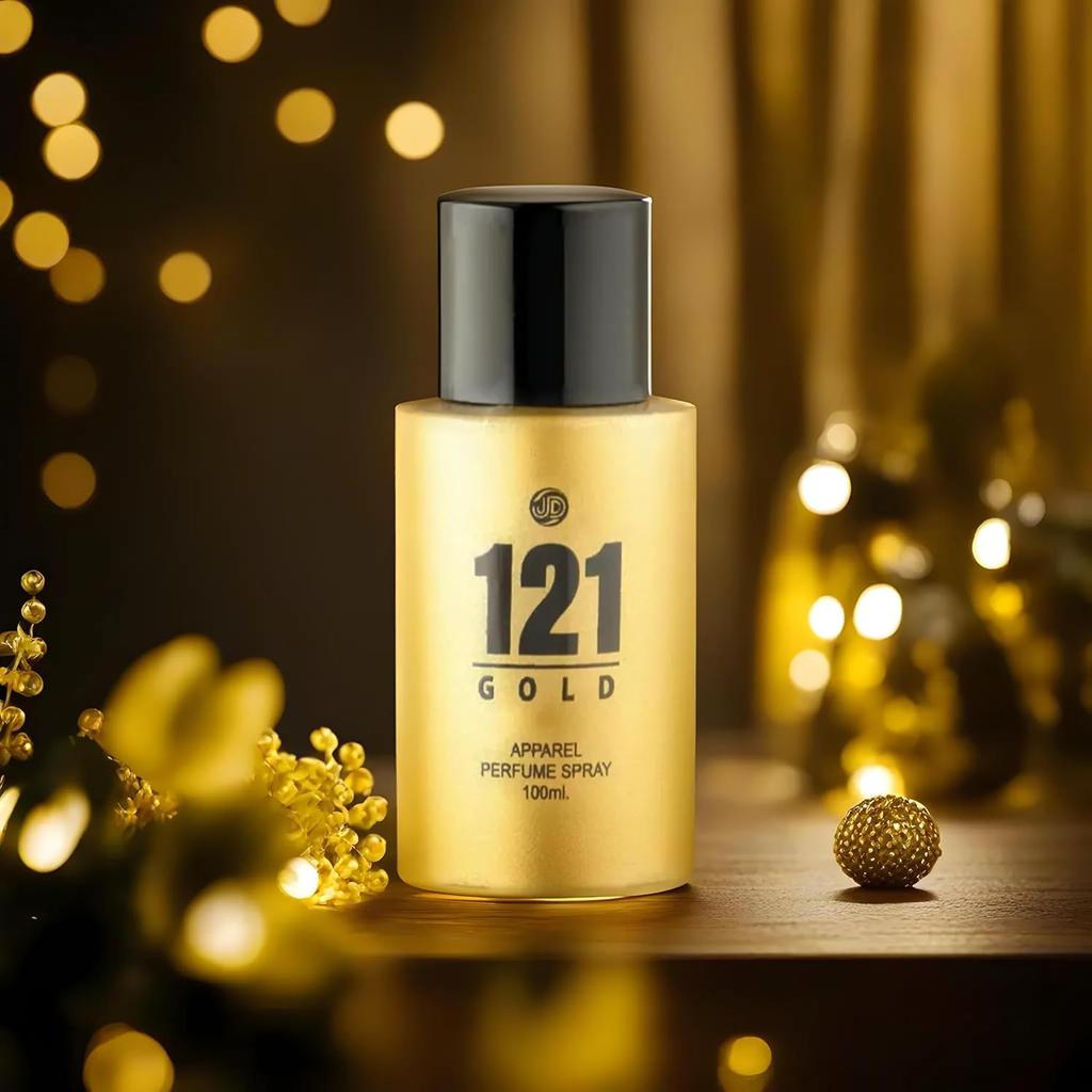 121 GOLD Apparel Unisex Parfüm mit lang anhaltendem Duft - 100 ml |Parfüm für Männer & Frauen