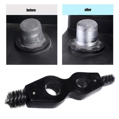 Multifunctional Car Battery Terminal Brush Double Head Rust Cleaning Tool Brush Portable Universal Car Clean Accessories